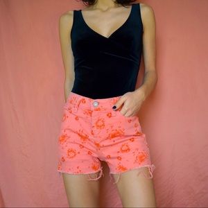 VERY RARE PINK & ORANGE LEVIS SHORTS